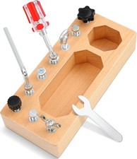 Screwdriver Board Set, Montessori Toys Screwdriver Board, Wooden Kids Tool Set Board price