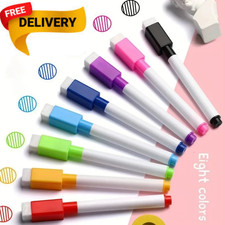 8 Colour Magnetic White Board Marker Pens Pen Dry Eraser Easy Wipe Whiteboard Whiteboard Marker price