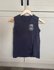 Boys Navy Blue Tank Top 11-12 Years George Children's Summer Vest Boys' Tank Top / Undershirt price