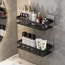 No Drill Bathroom Shelf Corner Shower Caddy Wall Mounted Storage Organizer Rackv Bathroom Shelf price
