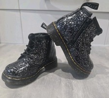 Dr Martens Boots Cosmic Glitter - Kids Child - Size 5 - Girls Footwear In Black Girls' Boots price