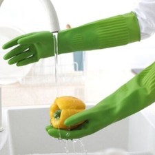 Kitchen Gloves For Washing Dishes Household Cleanning Latex Glove Long And Thick Kitchen Glove price