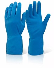 2 PAIRS S/M/L/XL BLUE Rubber Gloves Household Washing Up Kitchen Cleaning Kitchen Glove price