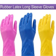 Long Sleeve Rubber Gloves Kitchen Washing Up Cleaning | Multipurpose Household Kitchen Glove price