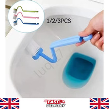 Plastic Toilet Under Rim Cleaning Brush S-Type Curved Bent Handle For Home Toilet Brush price