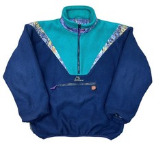 Mountain Range Polartec Fleece Jumper Wind Stopper 1/4 Zip Sweater Mens Large Windstopper & Fleece price