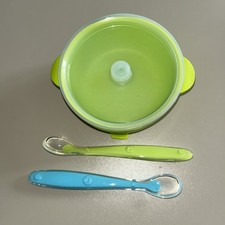 Yummy Baby Feeding Silicon Set with Spoon  BPA Free Dishwasher Safe Feeding Set price