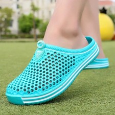 Mens Womens Hollow Slip On Slippers Clogs Casual Garden Flat Shoes Beach Sandals Outdoor Sandals price