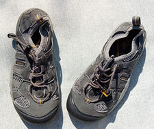 KEEN Grey Outdoor Hiking Sandals Lace Up Adjustable Rubber Sole Childrens UK 3.5 Outdoor Sandals price