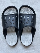 Crocs Classic Slide Black And White Slide Sandals Outdoor Size M8 W10 Outdoor Sandals price