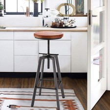 Adjustable Vintage Bar Stool Tall Kitchen Stool Breakfast High Chair Home Wooden Bar Stool price