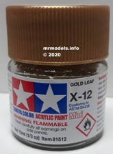 Tamiya Paints X Gloss Colours Color Acrylic Paint Mini 10ml Jar Jars Bottle New Gold Leaf Paint price