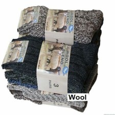 Mens Thick Heavy Duty Wool Blend Work Hiking Boot Socks Winter Warm Thermal UK Socks (Outdoor) price