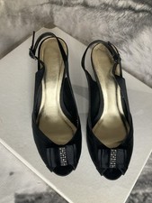 Monsoon Black  Ladies Slingback Peeptoe Evening Shoes Evening Shoes price