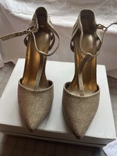 Dream Paris Quality Light Gold Evening Shoes Uk 5 Evening Shoes price