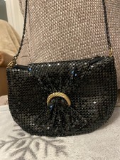 Vintage Black sequin evening Bag shoulder strap stunning classy Evening Bag price