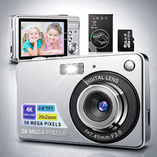 Digital Camera 4k 56MP with Auto Focus 20X Digital Zoom Camera for Kids Teens Digital Cameras price