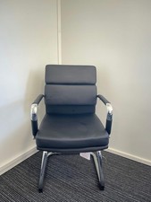 Advocate Medium Back Leather Visitor Office Chair with Arms Office Visitor Chair price