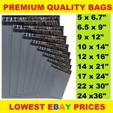 GREY MAILING BAGS STRONG POLY POSTAL POST POSTAGE SELF SEAL PACKAGING STRONG Bags price