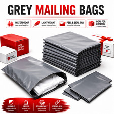GREY MAILING BAGS STRONG POLY POSTAL POST POSTAGE SELF SEAL PACKAGING STRONG Bags price