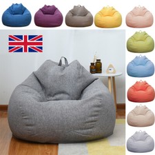 Large Bean Bag Chair Sofa Cover Lazy Lounger Storage Chair Cover No Filling UK Bean Bag Chair price