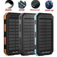 9000000mAh Solar Power Bank 2USB LED Fast Charger Battery Pack Charger For Phone Portable Charger - Power Bank price