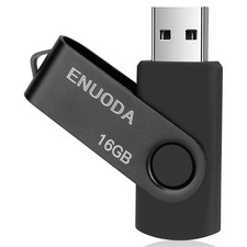 ENUODA 16GB USB Stick 1 Pack Memory 2.0 Flash 16GB, Black 16GB*1 Flashes price