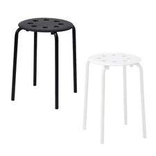 Plastic Stackable Stool Metal Leg Round Top Backles Stool Home Office Commercial Office Stool price