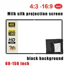 60"-150" Projector Screen HD Foldable Projection Curtain Outdoor Home Theater UK Projector Screen price