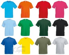 Fruit Of The Loom Mens T Shirts Plain Cotton Short Sleeve T-shirt Tee Top New Men's T-shirt price
