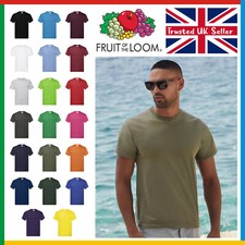 Mens Plain T-Shirt / Fruit of the Loom Original Tee / New Value Blank T Shirt Men's T-shirt price