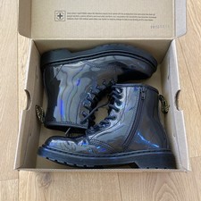 Dr. Martens Junior/Children, Rainbow Leather Lace Up Boots, Size 1 Unisex Children's Boots price