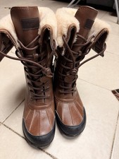 UGG Butte II CWR Brown Leather Lace Up Insulated Waterproof Boots Kid’s Size 4 Unisex Children's Boots price