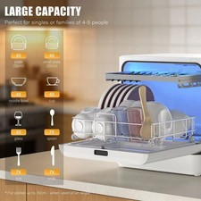 Mini CountertopDishwasher 4 Wash Programs High-Temp Drying Compact For Apartment Dishwashers price