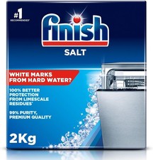 Finish Dishwasher Salt 2 x 1Kg Packs.  2kg in total. Dishwashers price