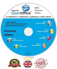 Open Office Suite for Windows 11, 10, 8, 7 & XP Professional Business & Home DVD Office Software price