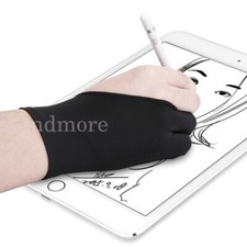 Two Finger Anti-fouling Glove For Artist Drawing/Pen Graphic Tablet Pad BLACK UK Drawing Pad price