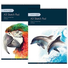 Work Of Art A3 20 Sheet Sketch Pad - Drawing Creative Crafts Art Supplied Fun Drawing Pad price