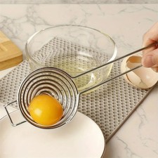 Egg Separator Stainless Steel Long Handle Egg White Yolk Divider Filter Divider & Separator price