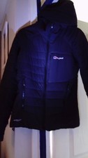 Berghaus Hydro Loft Elite Pro Light Weight hooded Jacket/coat Black/Small Outdoor Coat price