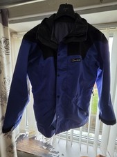 Berghaus Gore-Tex Waterproof Jacket Blue Black Size Large Vintage Outdoor Coat Outdoor Coat price
