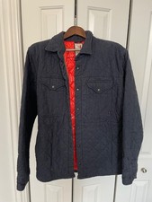 Relwen Men's Insulated Twill Shirt Jacket Sz XL Blue Outdoor Coat price