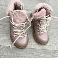Ted Baker Kids Size 8 Boot with Fur Trim Good Condition Girls' Boots price