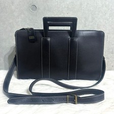 NORMA KAMALI 2WAY Leather Business Bag A4 Black Briefcase Men's Briefcase price