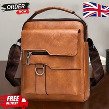 Men's PU Leather Crossbody Briefcase Work Casual Shoulder Bag With Handle&Zipper Men's Briefcase price