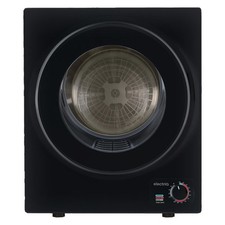 electriQ 2.5kg Compact Vented Tumble Dryer Black Quiet - Vent Hose Included Tumble Dryers price