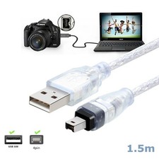 For Mini DV MiniDV USB Data Cable FireWire IEEE 1394 HDV Camcorder to Edit PC USB & Firewire Products price