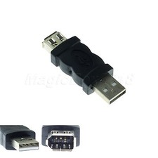 Firewire IEEE 1394 6 Pin Female to USB Male F/M  Adaptor Converter AM/1394 6F USB & Firewire Products price