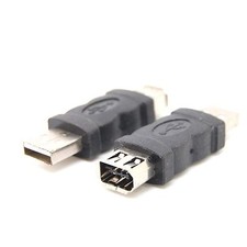 New Firewire IEEE 1394 6 Pin Female to USB Type A Male Adaptor Adapter GT USB & Firewire Products price