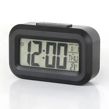 Small Digital Clock LED Display Desk Table Temperature Time Alarm Home Decor UK Desk Clock price